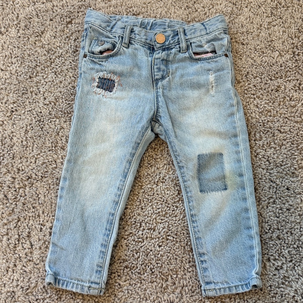 Zara Baby Light Blue Denim Jeans 12-18mo